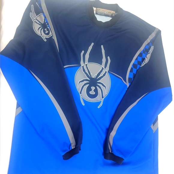 Spyder Shirts Spyder Paintball Jersey Medium Blue And Gray Poshmark